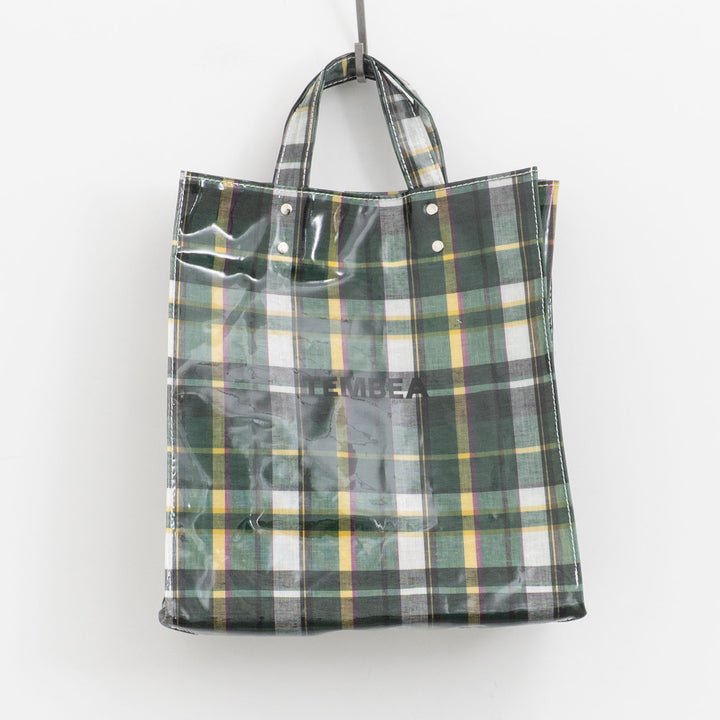 TEMBEA｜PAPER TOTE col.CHECK GREEN