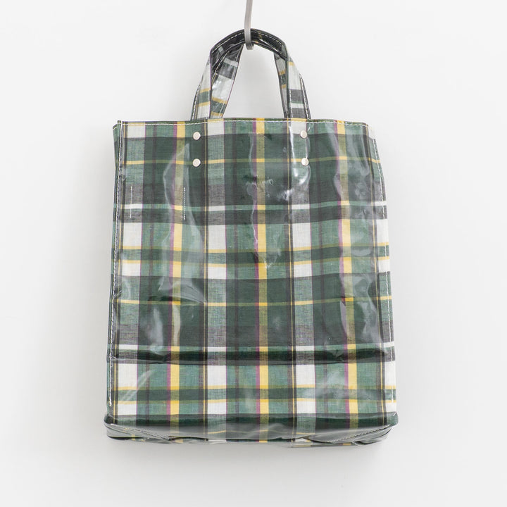 TEMBEA｜PAPER TOTE col.CHECK GREEN
