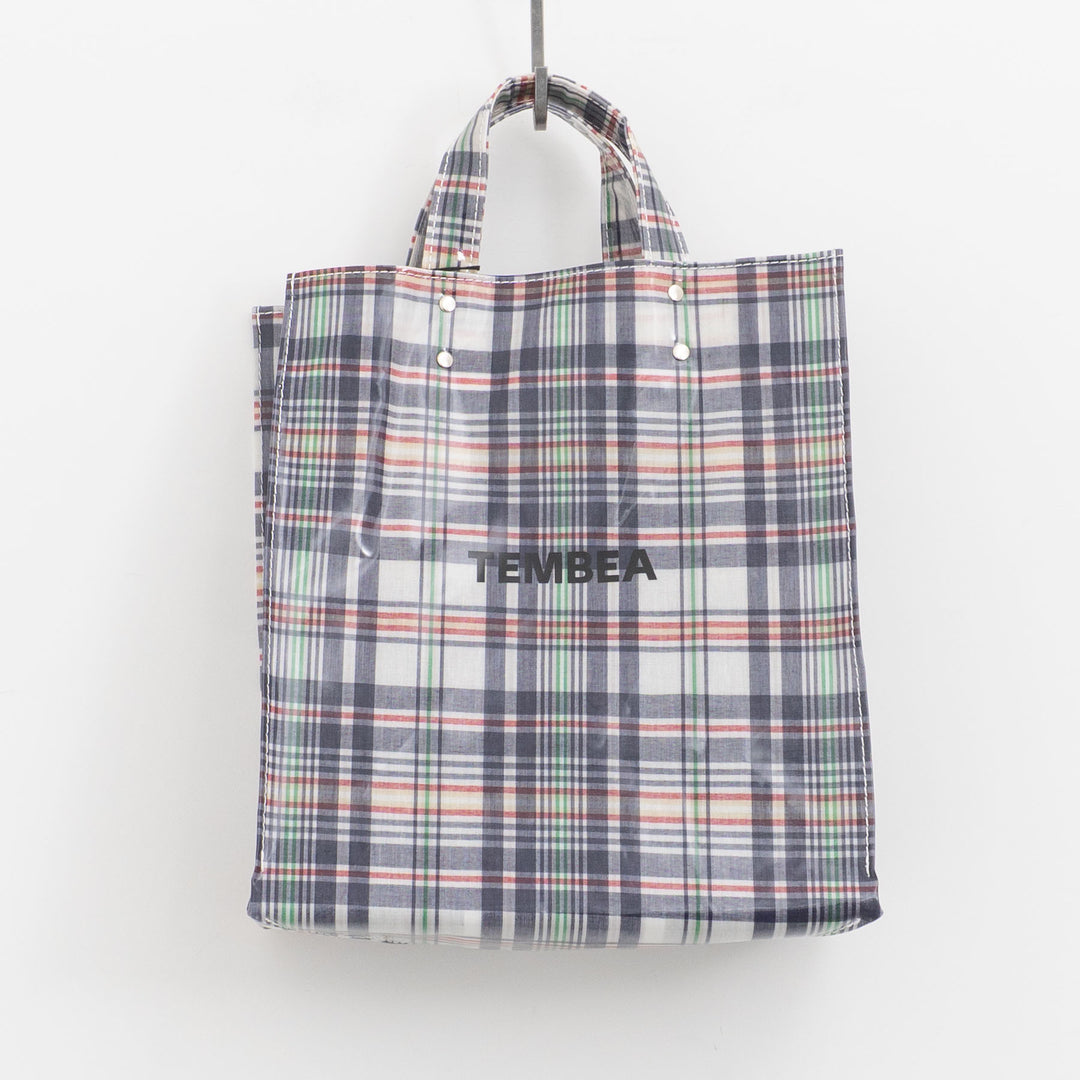 TEMBEA｜PAPER TOTE col.CHECK NAVY