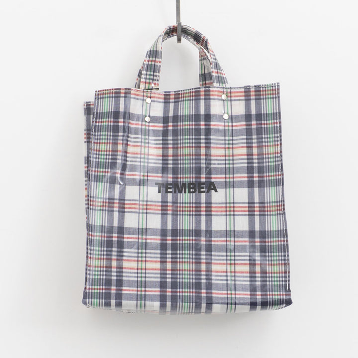 TEMBEA｜PAPER TOTE col.CHECK NAVY