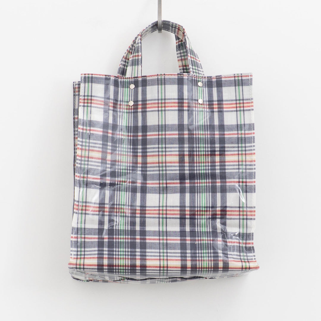 TEMBEA｜PAPER TOTE col.CHECK NAVY