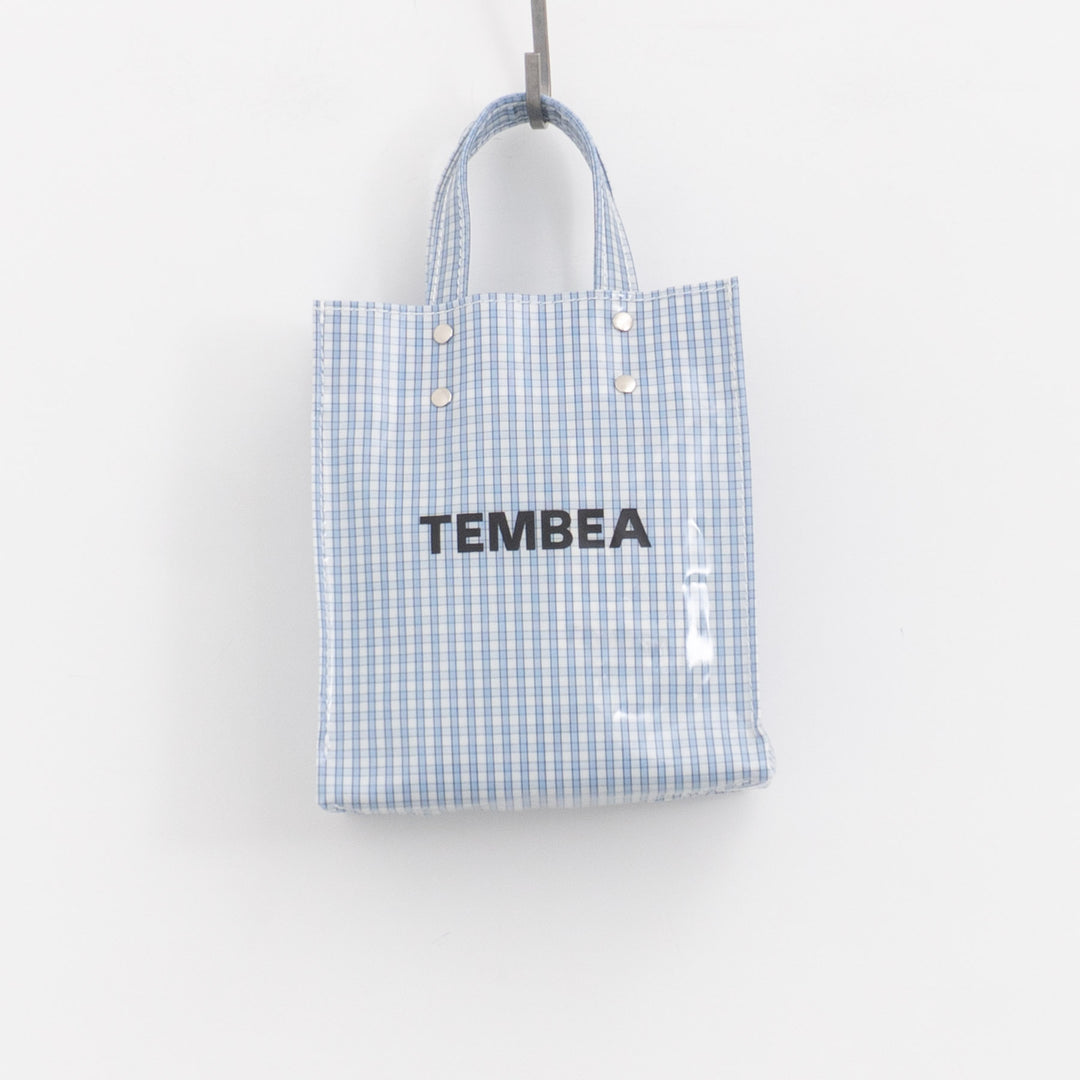 TEMBEA｜PAPER TOTE col.CHECK LT-BLUE