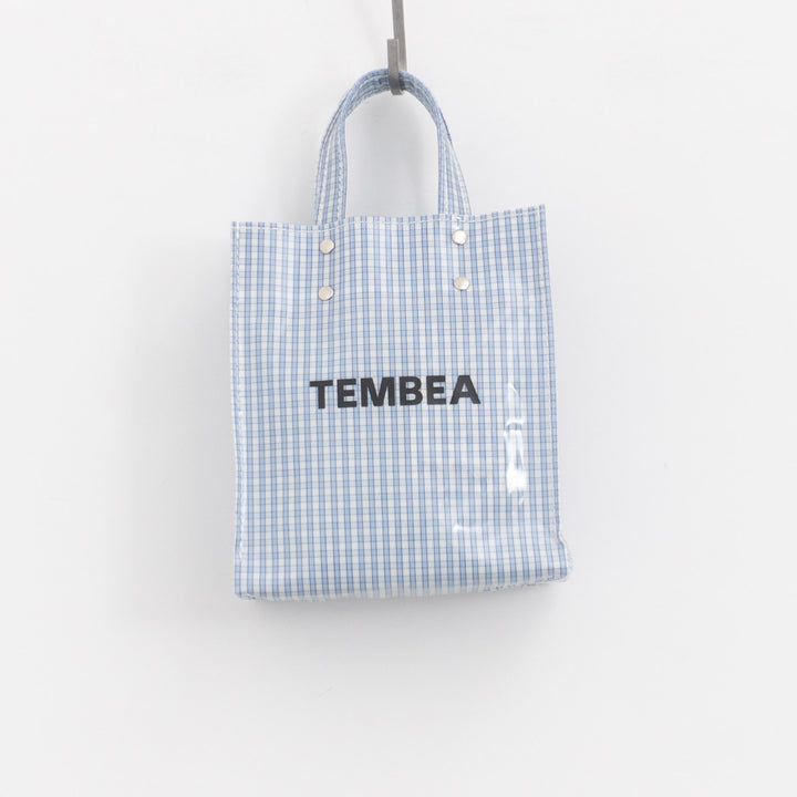 TEMBEA｜PAPER TOTE col.CHECK LT-BLUE