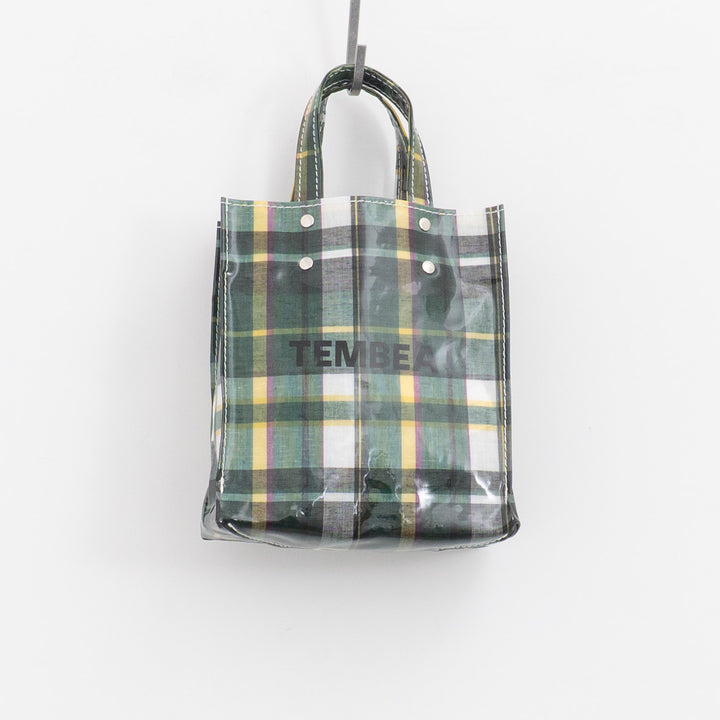 TEMBEA｜PAPER TOTE col.CHECK GREEN