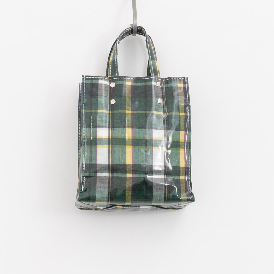 TEMBEA｜PAPER TOTE col.CHECK GREEN