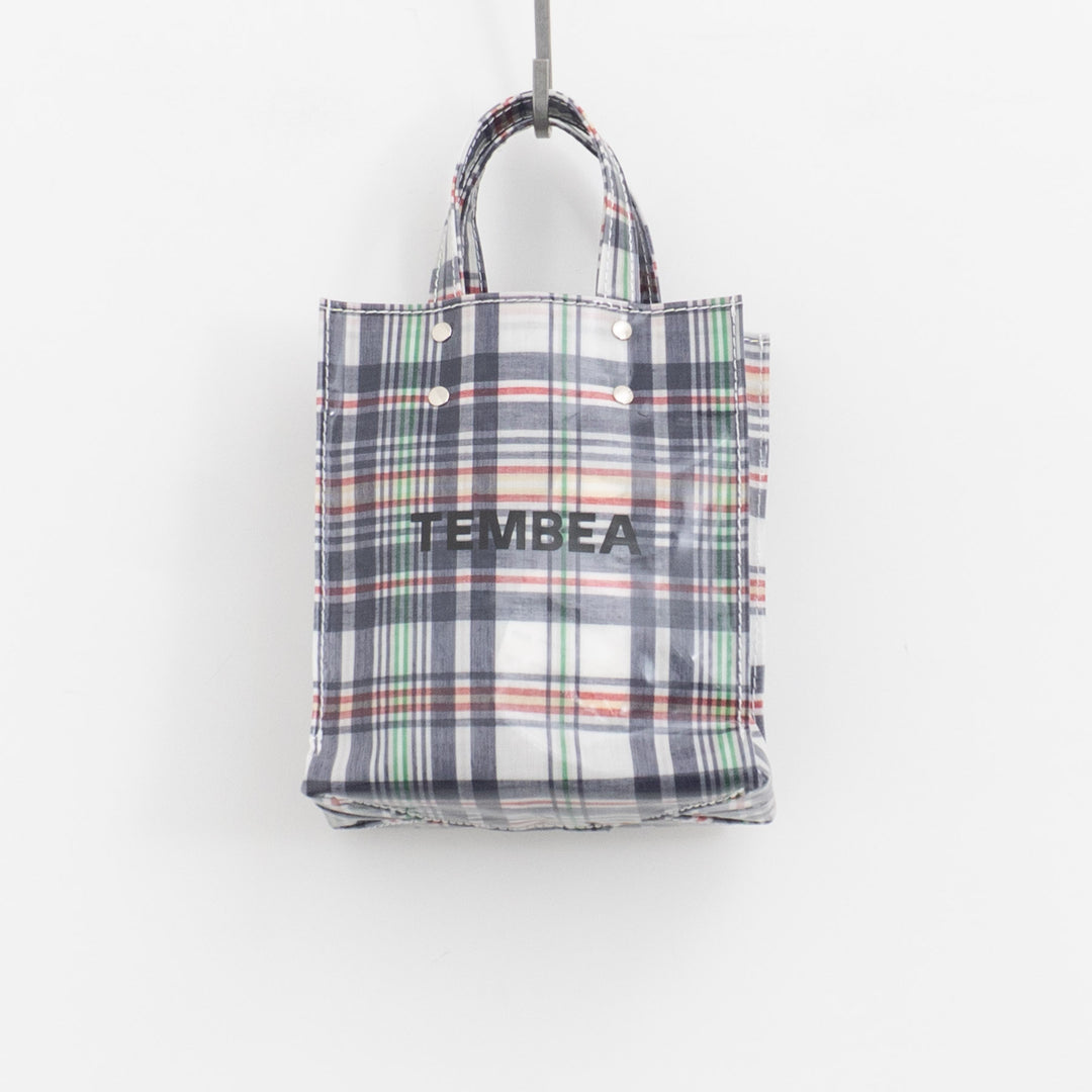TEMBEA｜PAPER TOTE col.CHECK NAVY