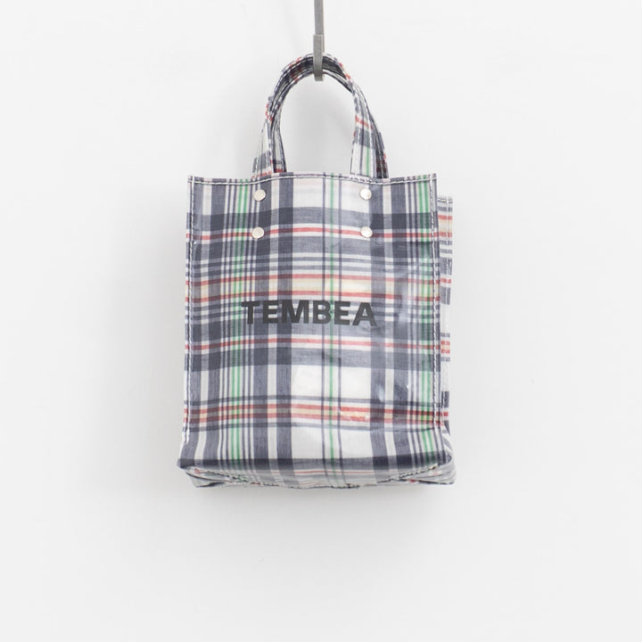 TEMBEA｜PAPER TOTE col.CHECK NAVY