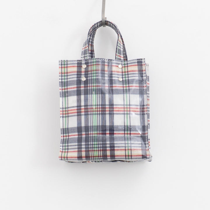 TEMBEA｜PAPER TOTE col.CHECK NAVY