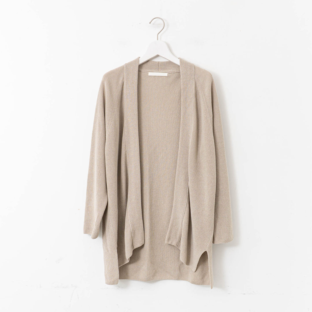 evam eva/　paper cotton aze cardigan E251K041
