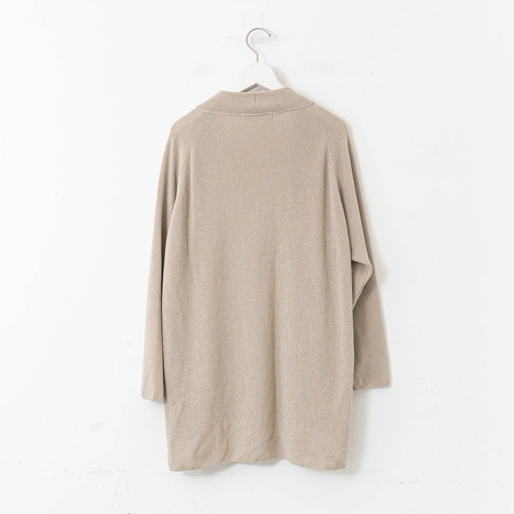 evam eva/　paper cotton aze cardigan E251K041