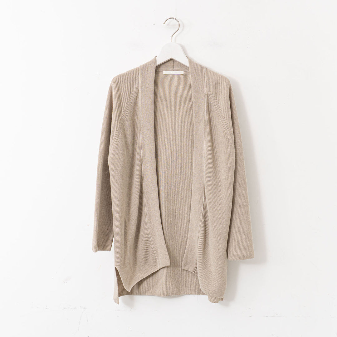 evam eva/　paper cotton aze cardigan E251K041
