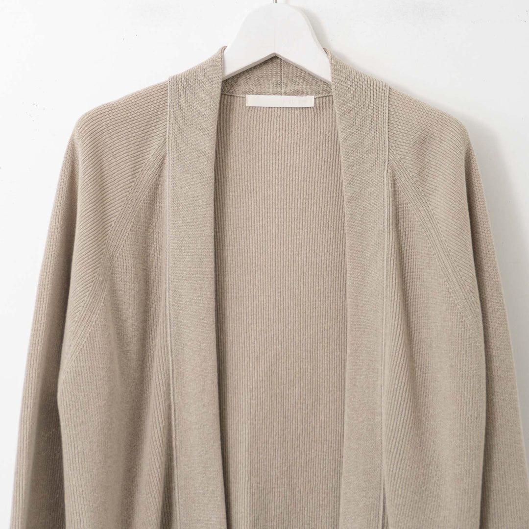 evam eva/　paper cotton aze cardigan E251K041