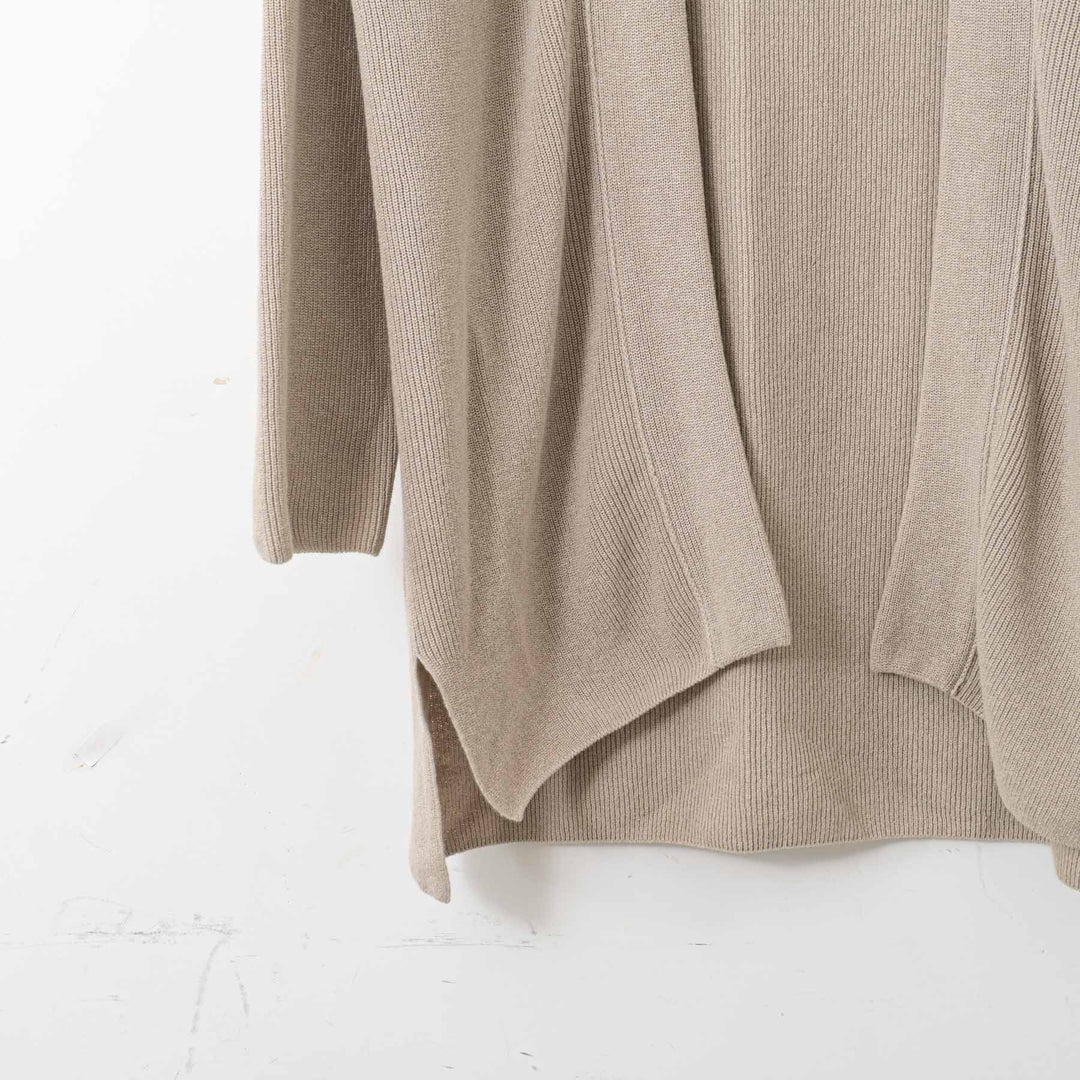 evam eva/　paper cotton aze cardigan E251K041