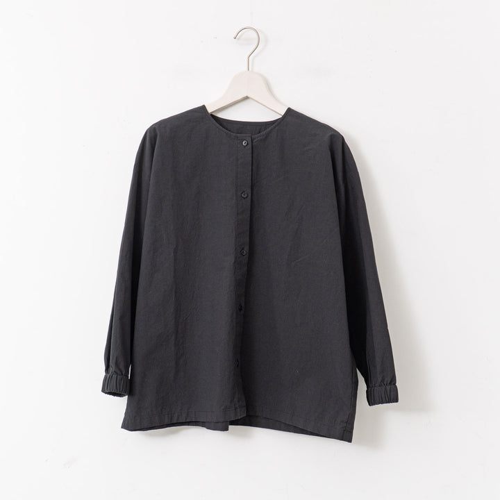 evam eva/　cotton no collar shirt E251T050
