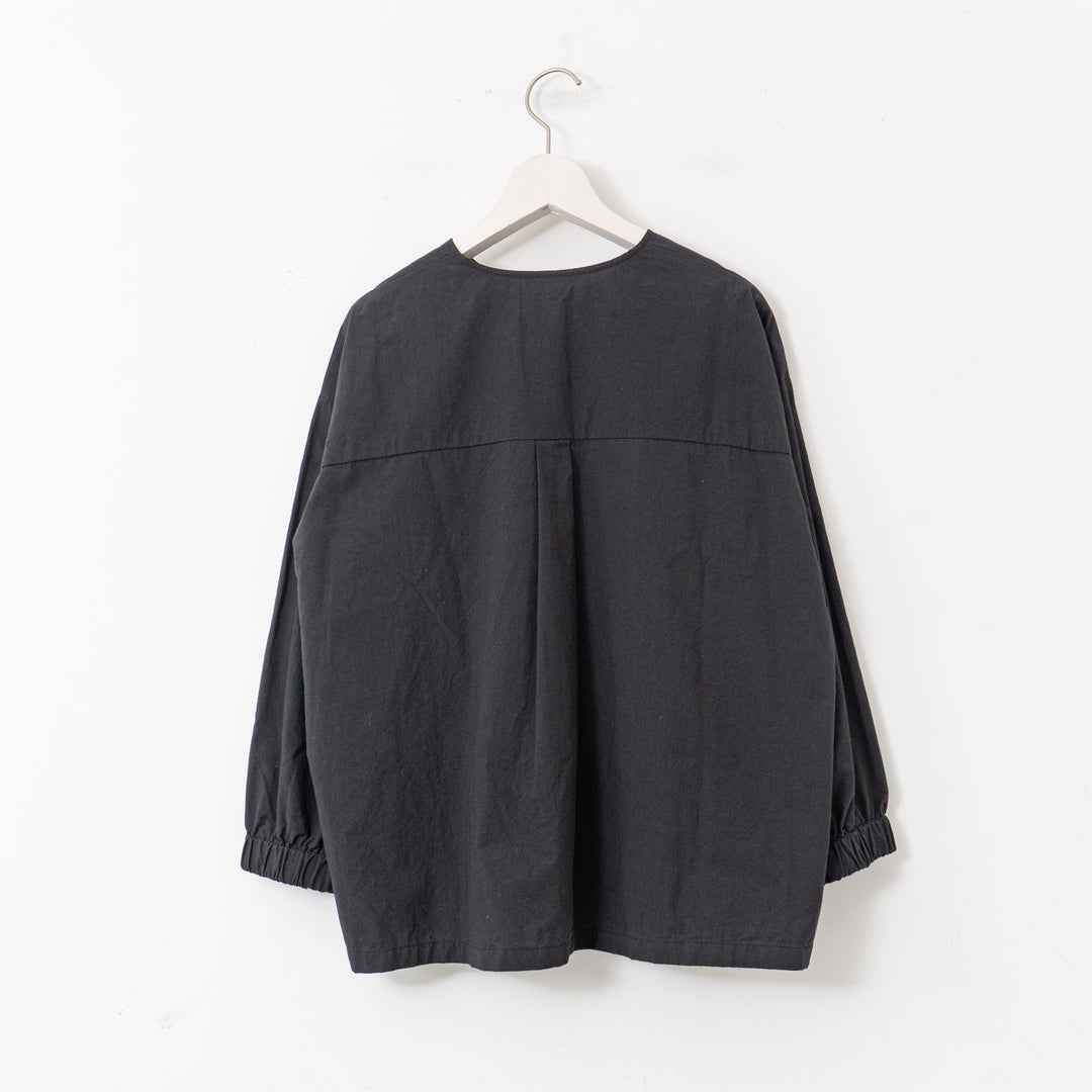 evam eva/　cotton no collar shirt E251T050