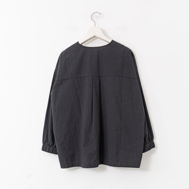 evam eva/　cotton no collar shirt E251T050