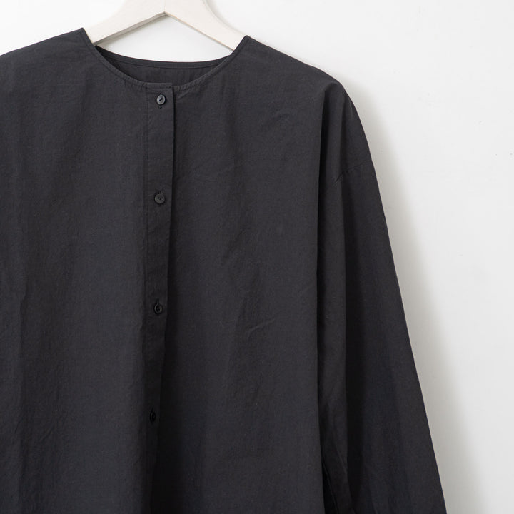 evam eva/　cotton no collar shirt E251T050