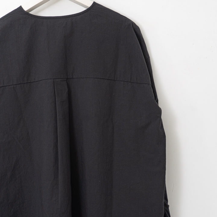 evam eva/　cotton no collar shirt E251T050