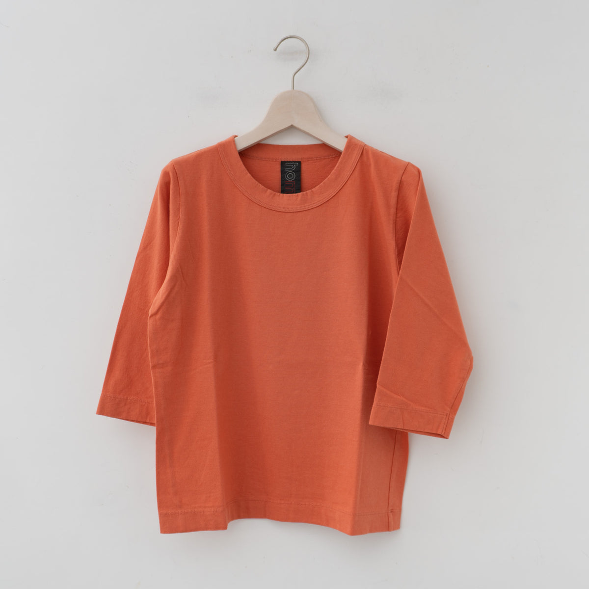 homspun｜天竺7分袖Tシャツ 6450 Y（2 アプリコット）