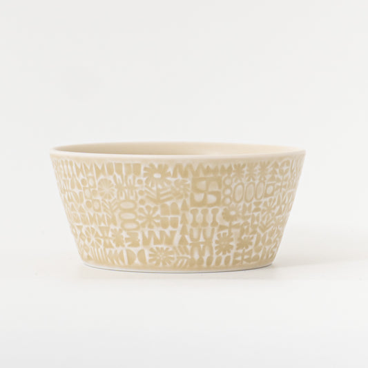 BIRDS’WORDS｜PATTERNED BOWL（ECRU）