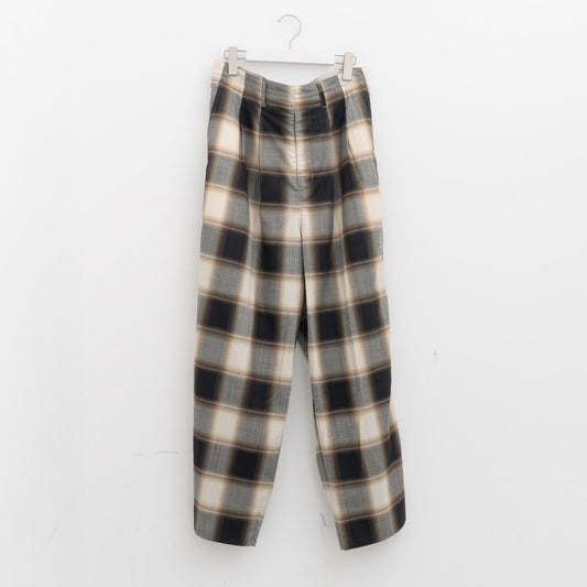 nonnotte｜MEN　Draping Two-Tuck Draw Cord Wide Trousers N-26A-026