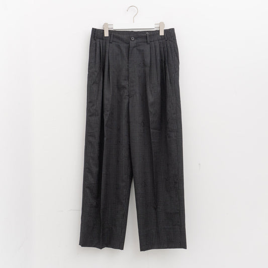 nonnotte｜MEN　Draping Five-Tuck Wide Trousers N-26A-011