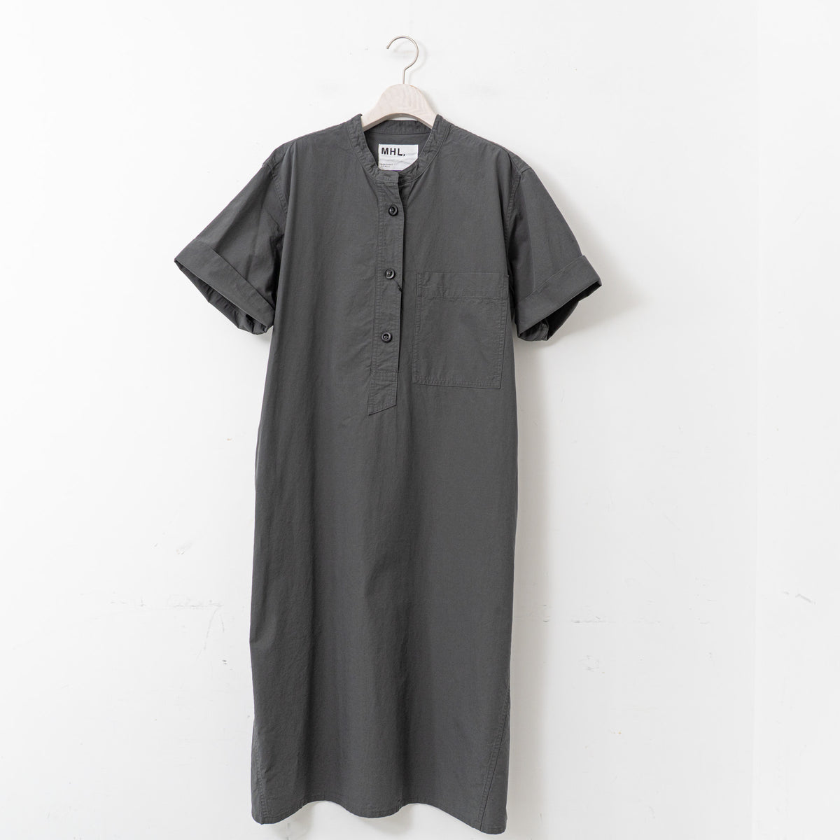 MHL.｜WOMEN　COTTON CORD SHIRTING 5955157500-suomi（023.charcoal）