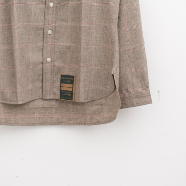 ASEEDONCLÖUD｜HW collarless shirt  col.grey 262610-D
