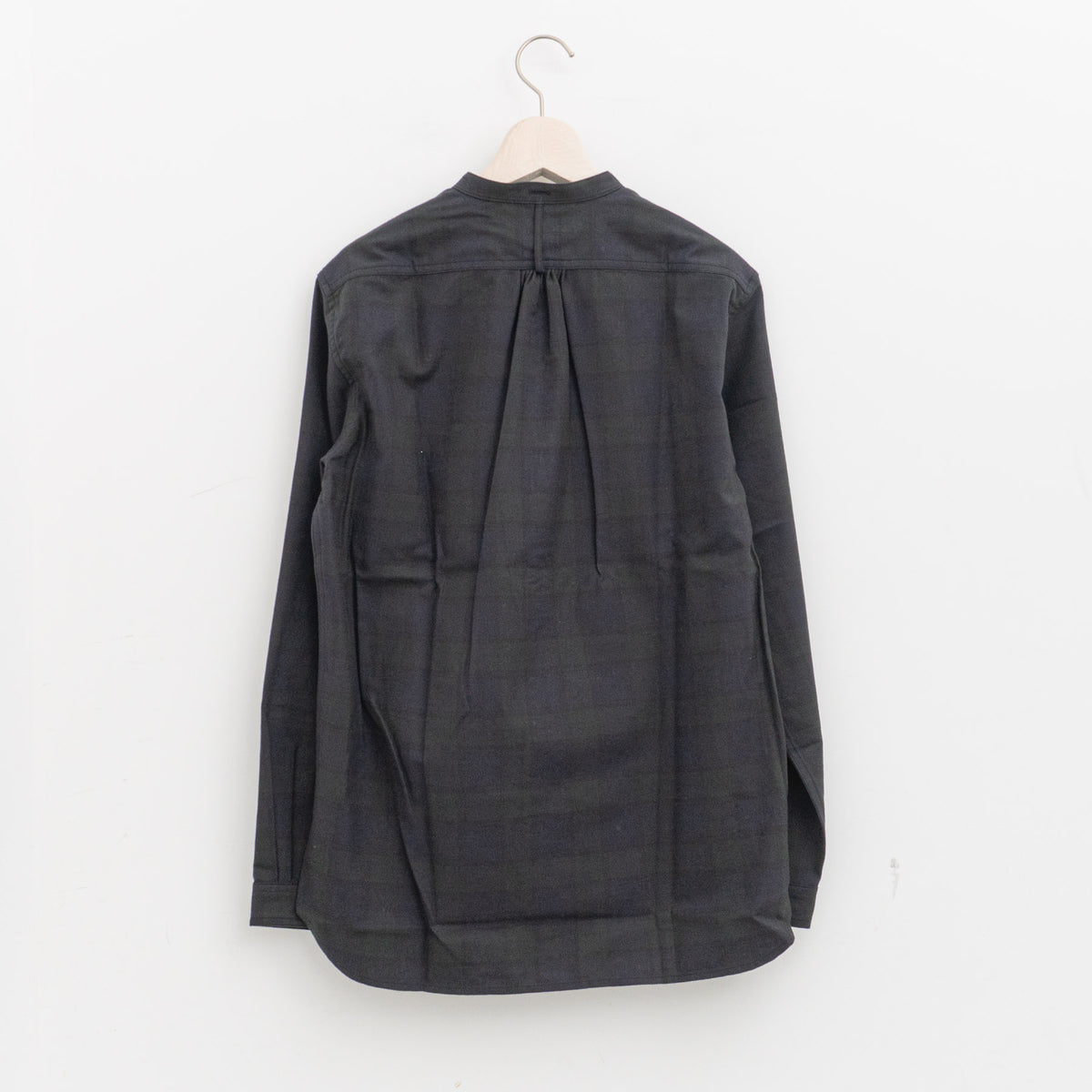 ASEEDONCLÖUD｜HW collarless shirt col.Navy 262609-D