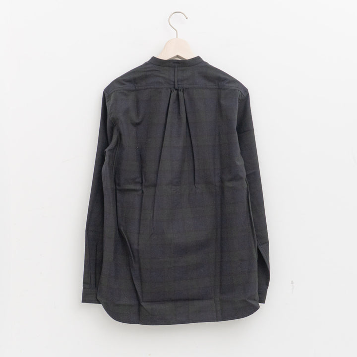 ASEEDONCLÖUD｜HW collarless shirt col.Navy 262609-D