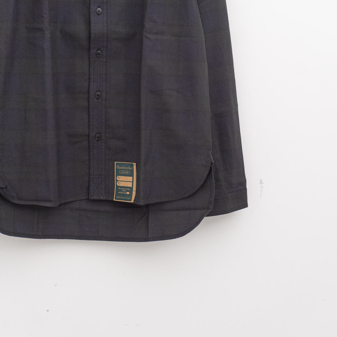 ASEEDONCLÖUD｜HW collarless shirt col.Navy 262609-D
