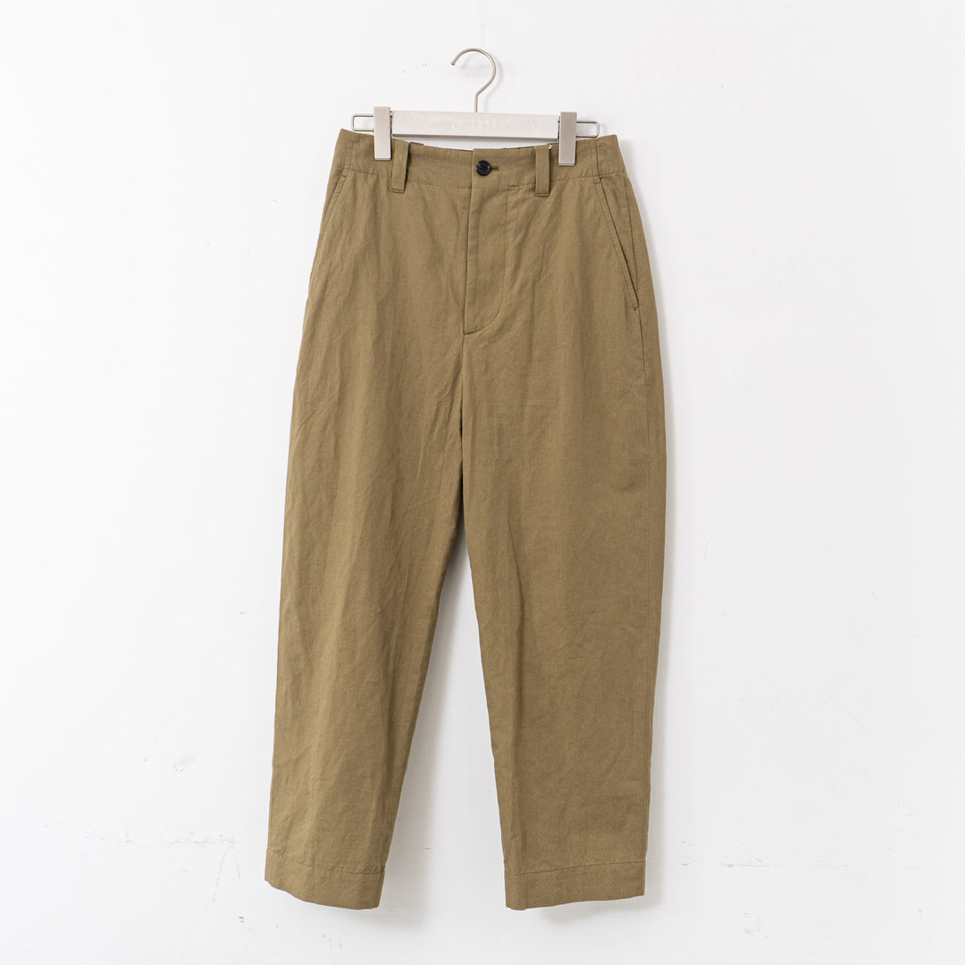 MARGARET HOWELL /WOMEN　PLAIN WEAVE COTTON LINEN TROUSERS 5785143007-suomi