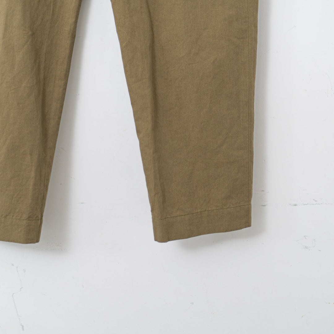MARGARET HOWELL /WOMEN　PLAIN WEAVE COTTON LINEN TROUSERS 5785143007-suomi