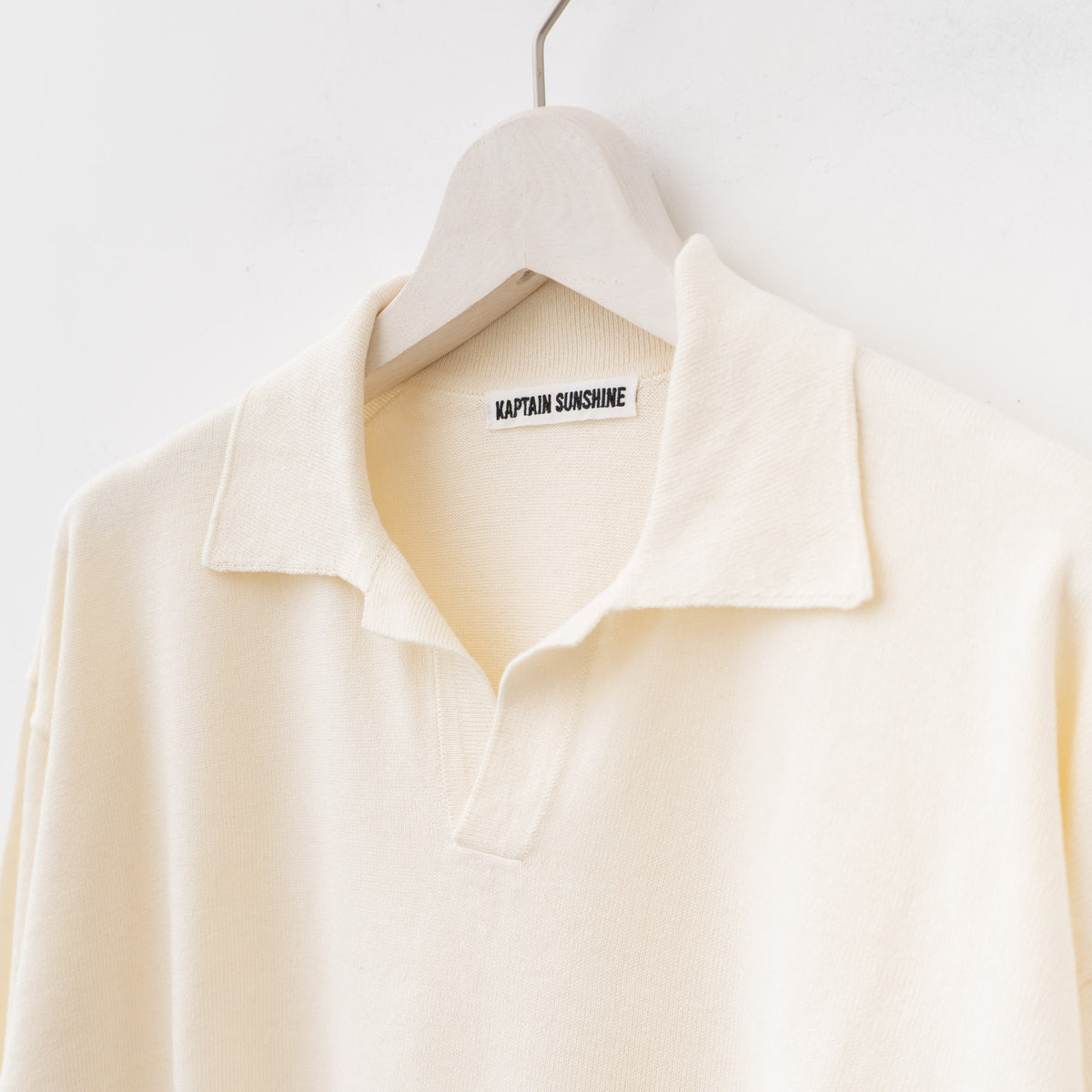 KAPTAIN SUNSHINE｜MEN　Cotton Knit Skipper Shirt