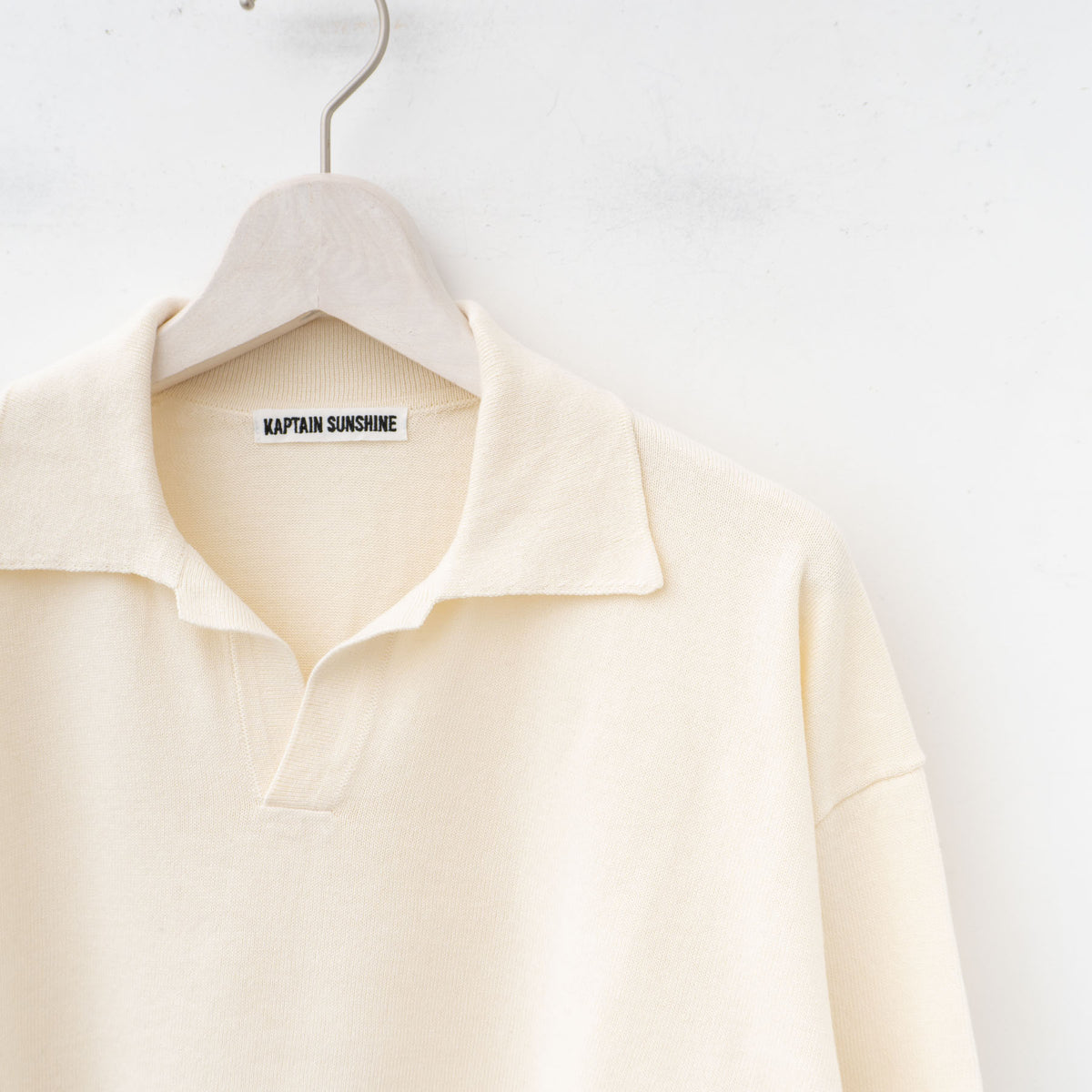 KAPTAIN SUNSHINE｜MEN　Cotton Knit Skipper Shirt