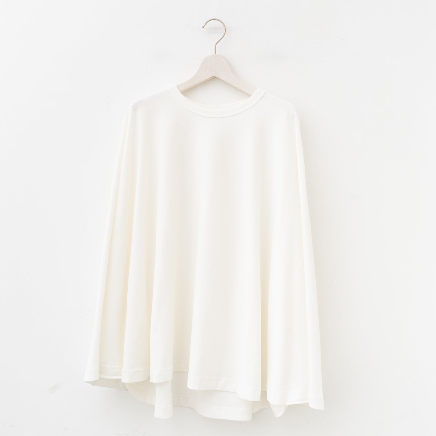 nonnotte｜MEN　Draping circular t-shirt A-N24S-057 bulewash-24ss（bulewash）