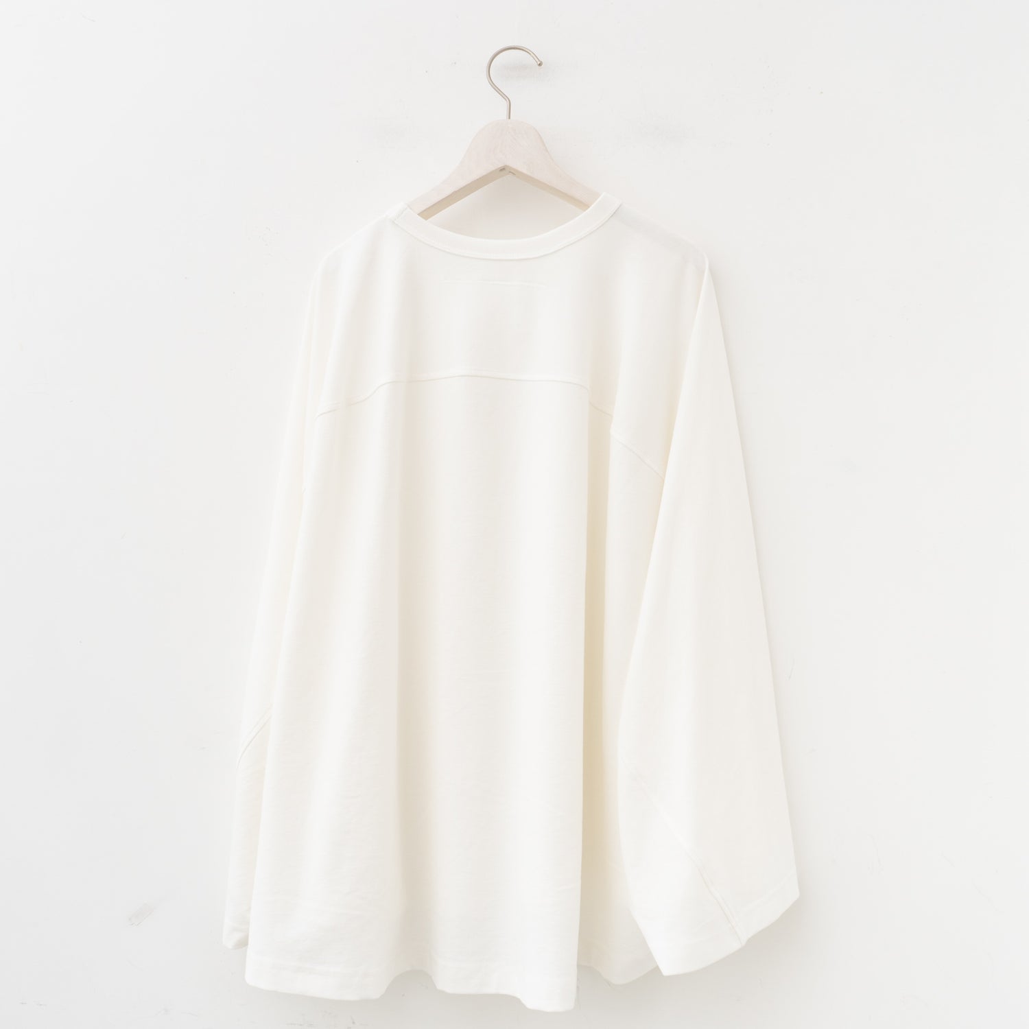 nonnotte｜MEN　Draping circular t-shirt A-N24S-057 bulewash-24ss