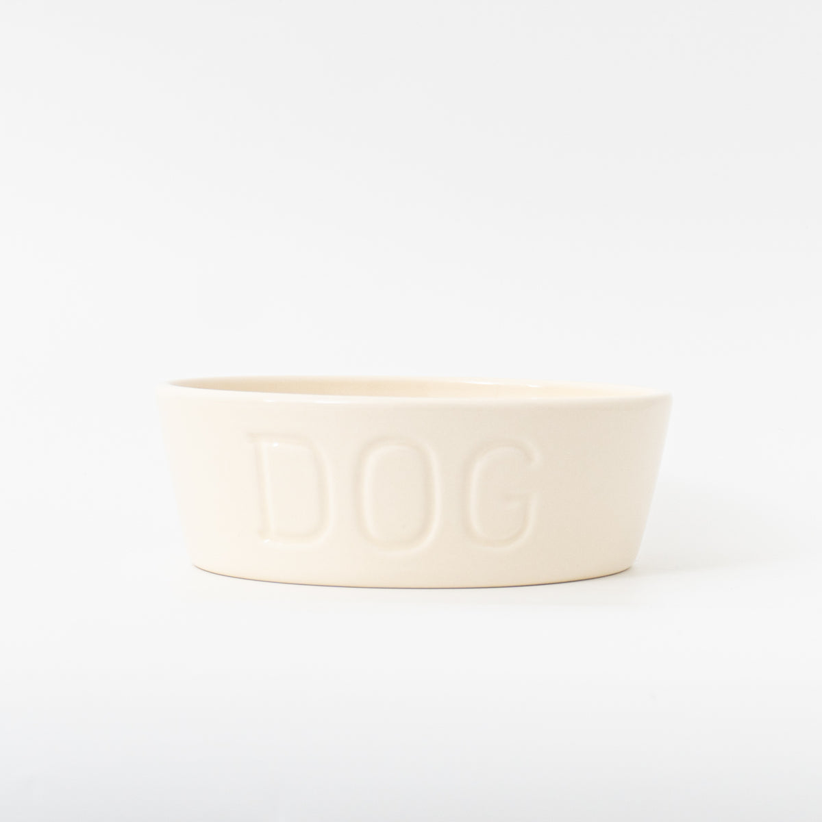ペット用品 - BAUER POTTERY｜DOG BOWL Mサイズ WHITE