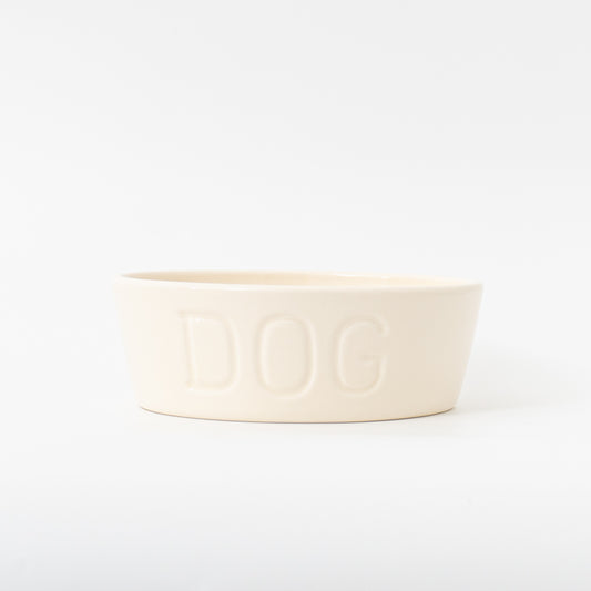 ペット用品 - BAUER POTTERY｜DOG BOWL Mサイズ WHITE