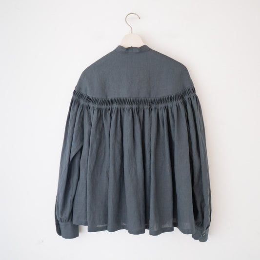 SCYE BASICS｜WOMEN　Organic Linen Tuck Half Placket Shirts 1225-31001