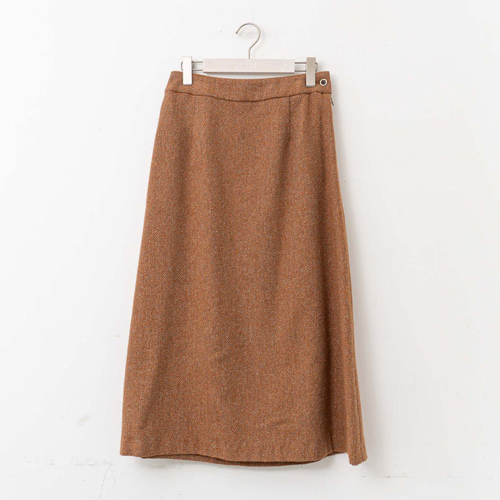 atelier naruse /WOMEN　herringbone tweed A-Line Skirt na-h06035
