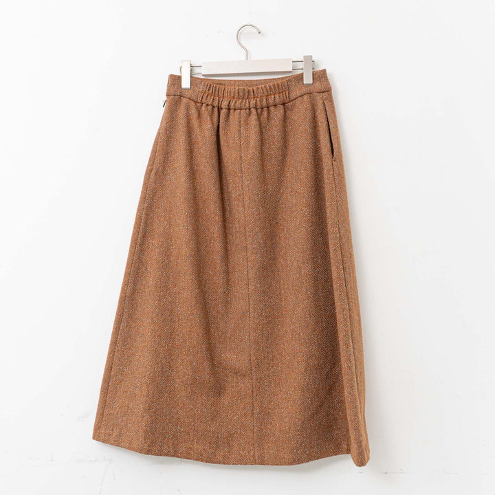 atelier naruse /WOMEN　herringbone tweed A-Line Skirt na-h06035