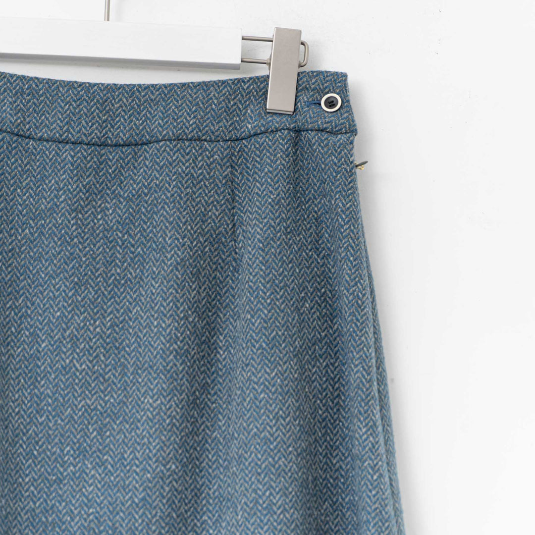 atelier naruse /WOMEN　herringbone tweed A-Line Skirt na-h06035