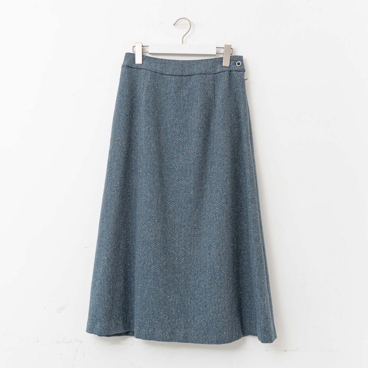 atelier naruse /WOMEN　herringbone tweed A-Line Skirt na-h06035