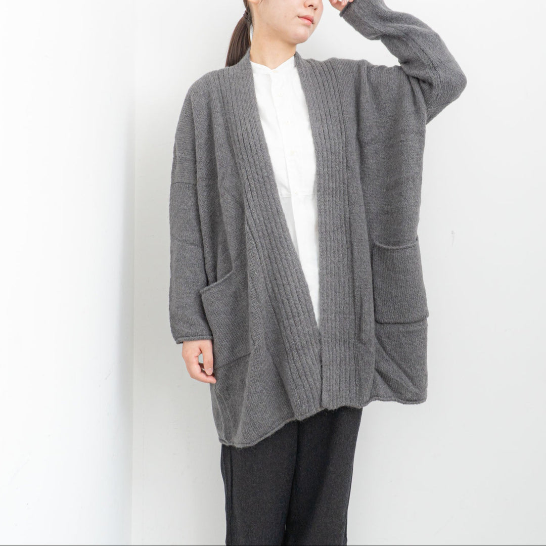 evam eva/　alpaca wool robe E233K144