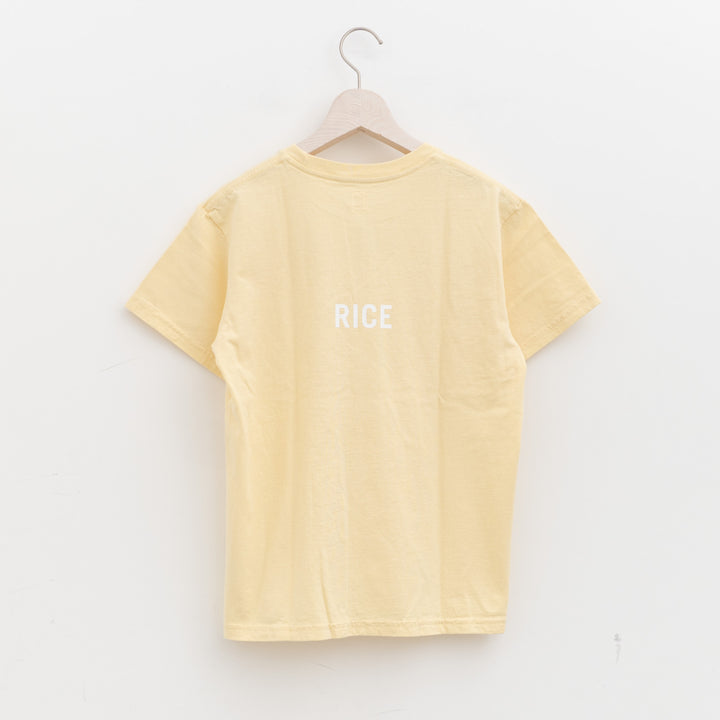 SUNSHINE CLOUD｜UNISEX　grown in the sun Tシャツ EAT-RICE col.lemon