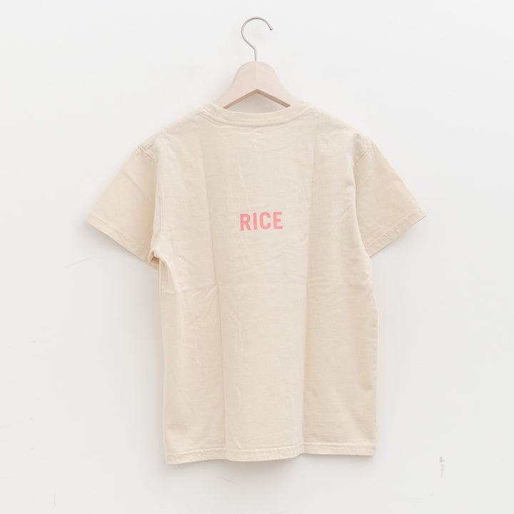 SUNSHINE CLOUD｜UNISEX　grown in the sun Tシャツ EAT-RICE col.off white