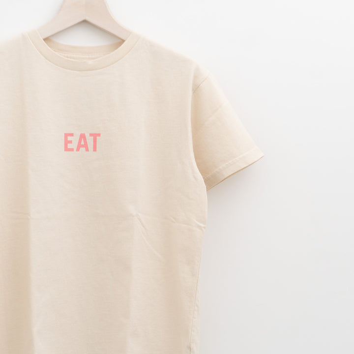 SUNSHINE CLOUD｜UNISEX　grown in the sun Tシャツ EAT-RICE col.off white