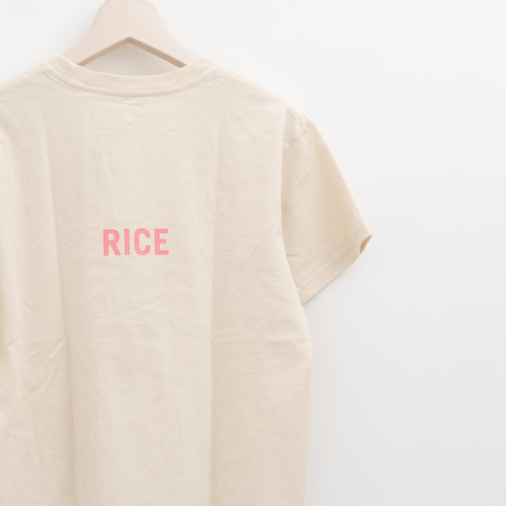 SUNSHINE CLOUD｜UNISEX　grown in the sun Tシャツ EAT-RICE col.off white
