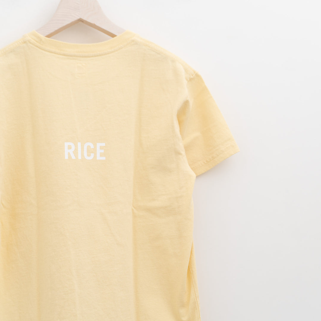 SUNSHINE CLOUD｜UNISEX　grown in the sun Tシャツ EAT-RICE col.lemon